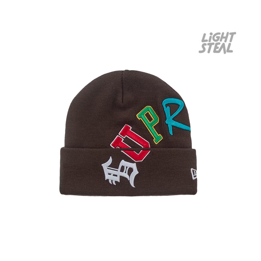Supreme New Era Arc Beanie Brown (FW26)