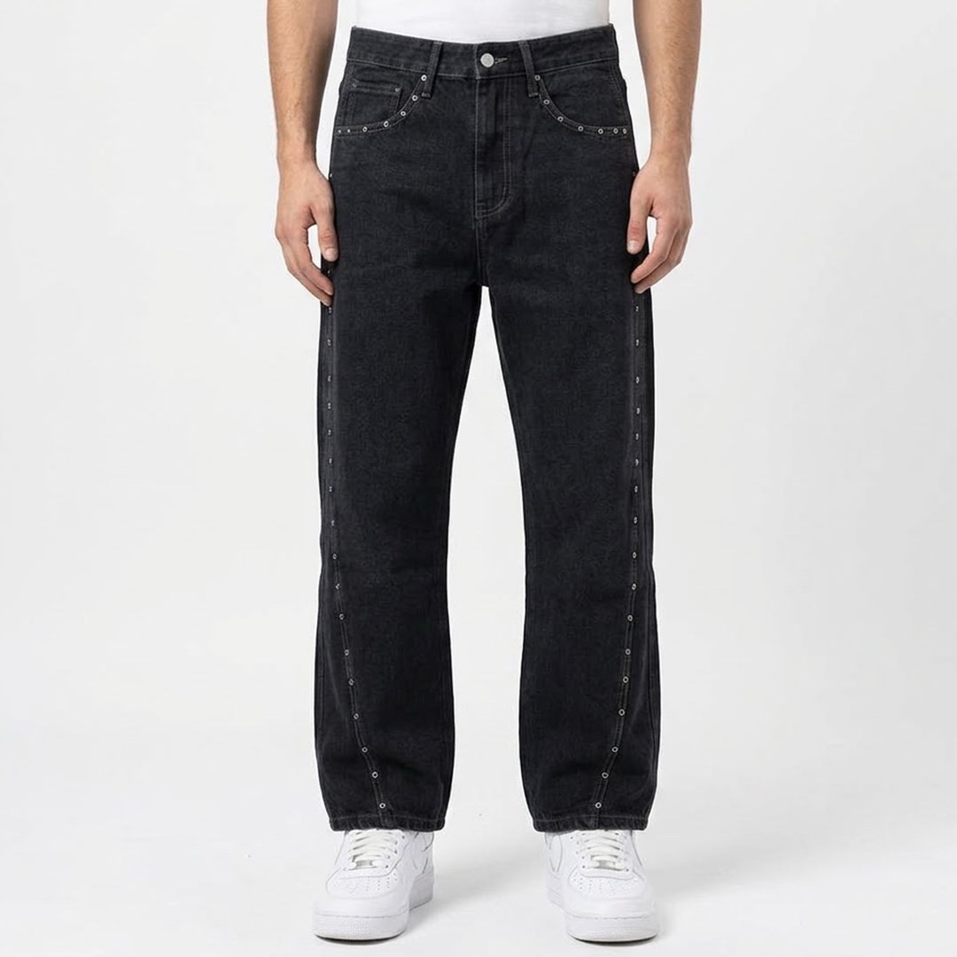 Replacement Jeans Dark Wash Metal Detail - immagine 3