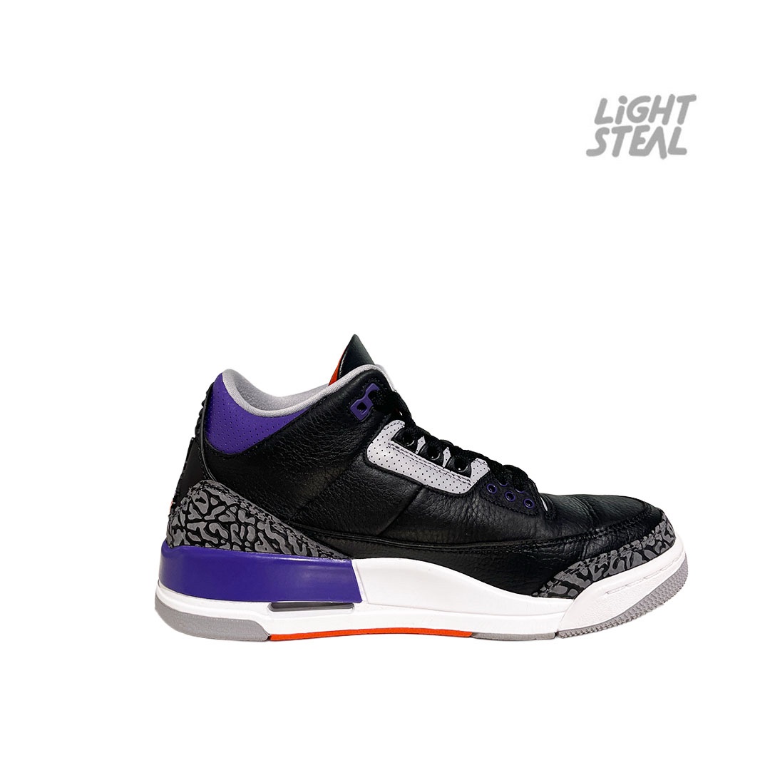 Jordan 3 Court Purple Black (Used) - immagine 7