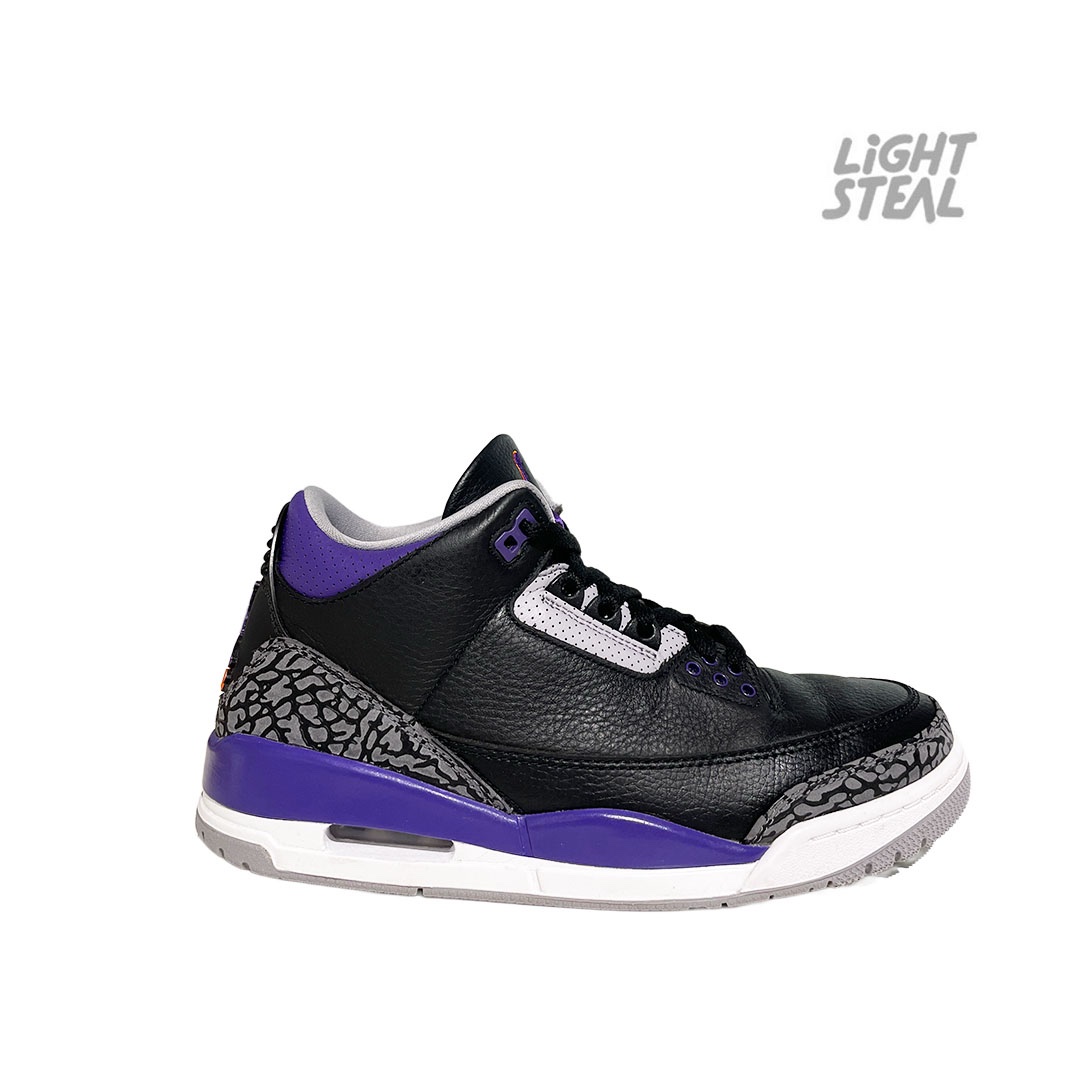 Jordan 3 Court Purple Black (Used) - immagine 9