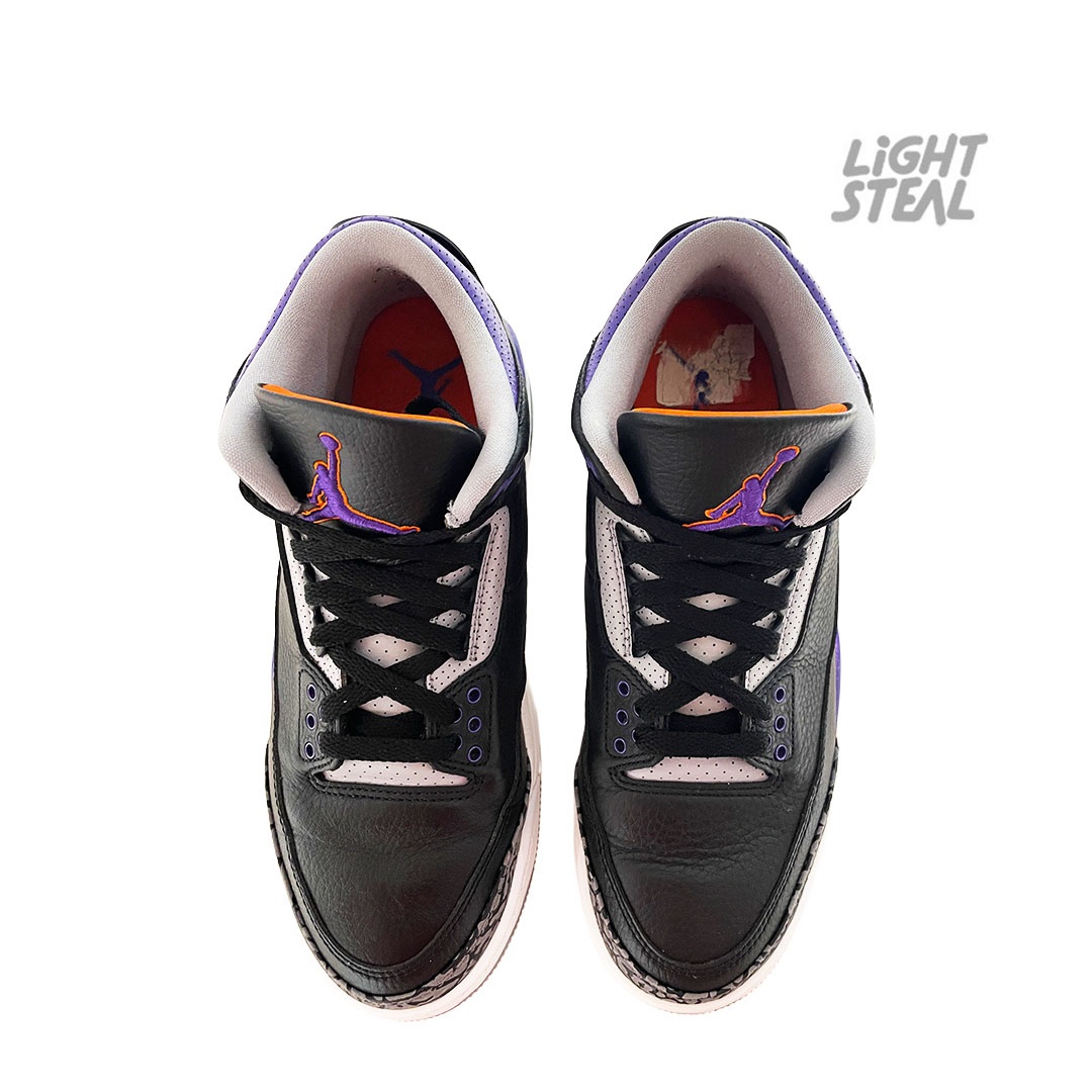 Jordan 3 Court Purple Black (Used) - immagine 2