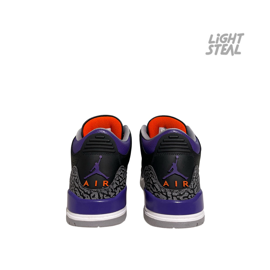 Jordan 3 Court Purple Black (Used) - immagine 4