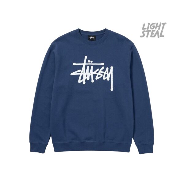Hoodie Stüssy Basic Appliqué Crew Navy (Used)