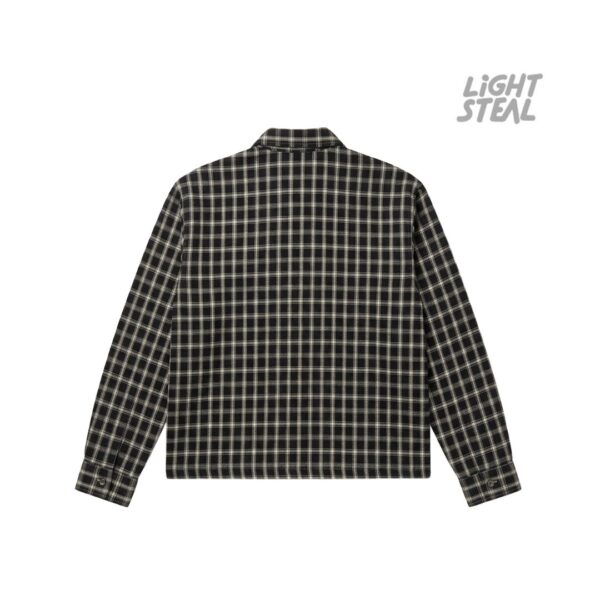 Camicia a Quadri Replacement Boxy Fit Black & Cream