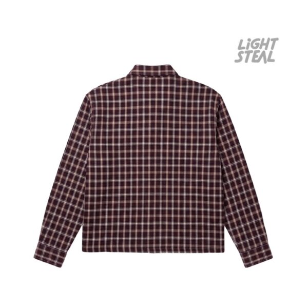 Camicia a Quadri Replacement Boxy Fit Boordeaux & Cream