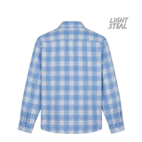 Camicia a Quadri Replacement Never Stop Trying Blue & White
