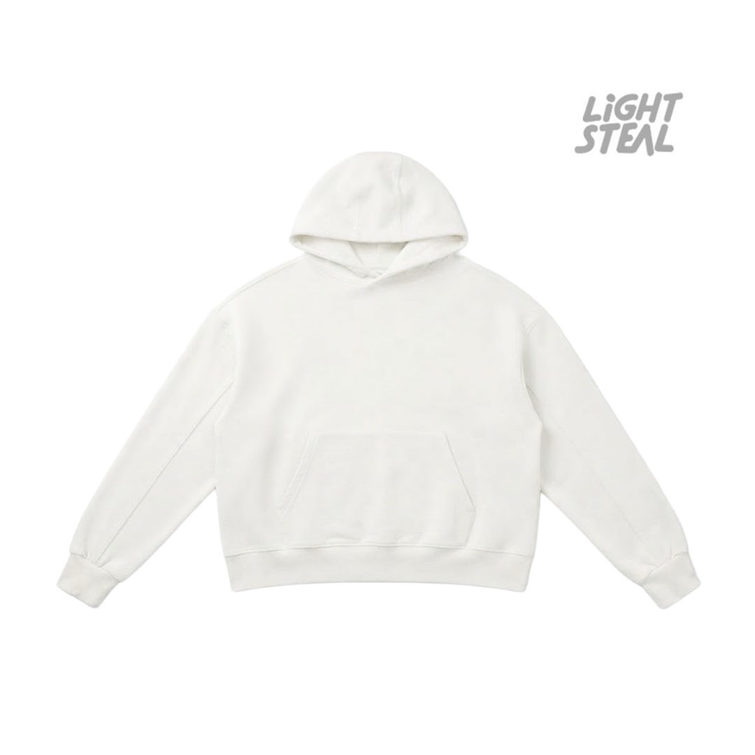 Felpa con Cappuccio Replacement Minimal White
