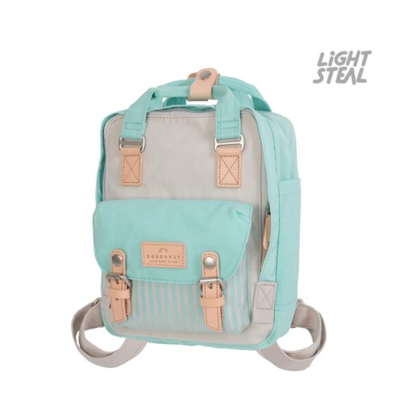 Doughnut Macaroon Mini Stripe Backpack Stone Aquamarine