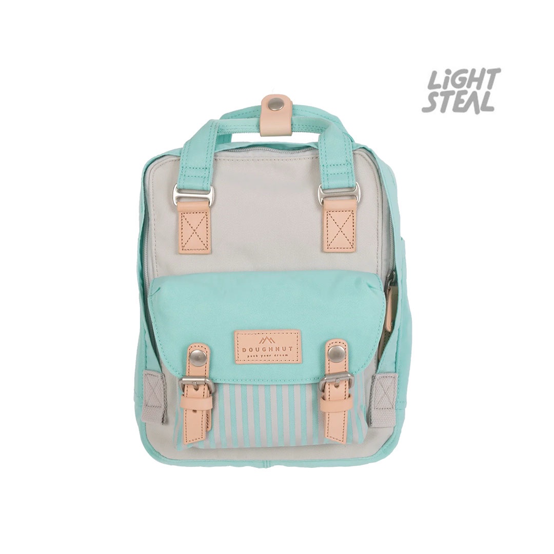 Doughnut Macaroon Mini Stripe Backpack Stone Aquamarine